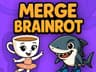 Brainrot Merge Game Logo - Viral merge puzzle game